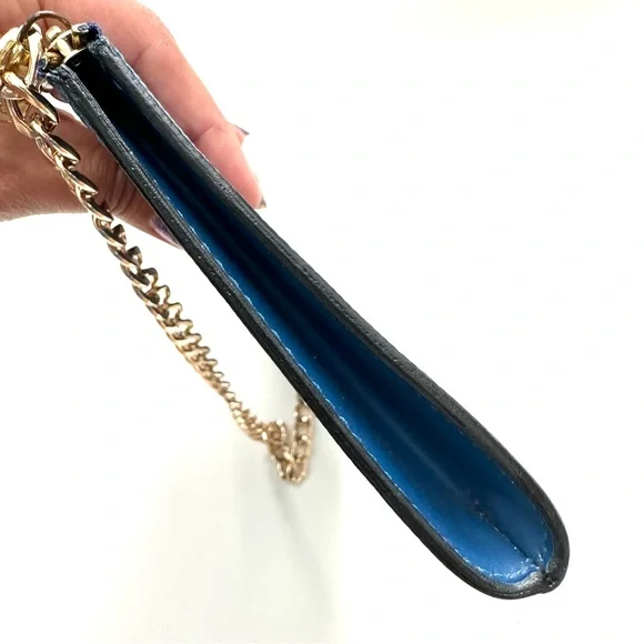 LV blue epi pochette accessories with LV dust bag - Picture 8 of 12